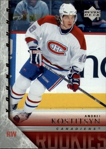 2005-06 Upper Deck Canadiens Hockey Card #482 Andrei Kostitsyn Rookie
