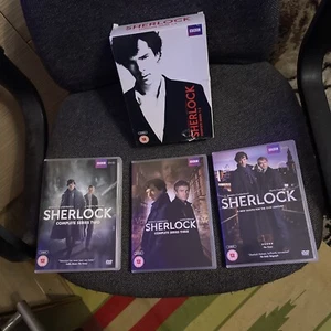 Sherlock: Complete Series 1-3 DVD (2014) Benedict Cumberbatch cert 12 6 discs - Picture 1 of 24