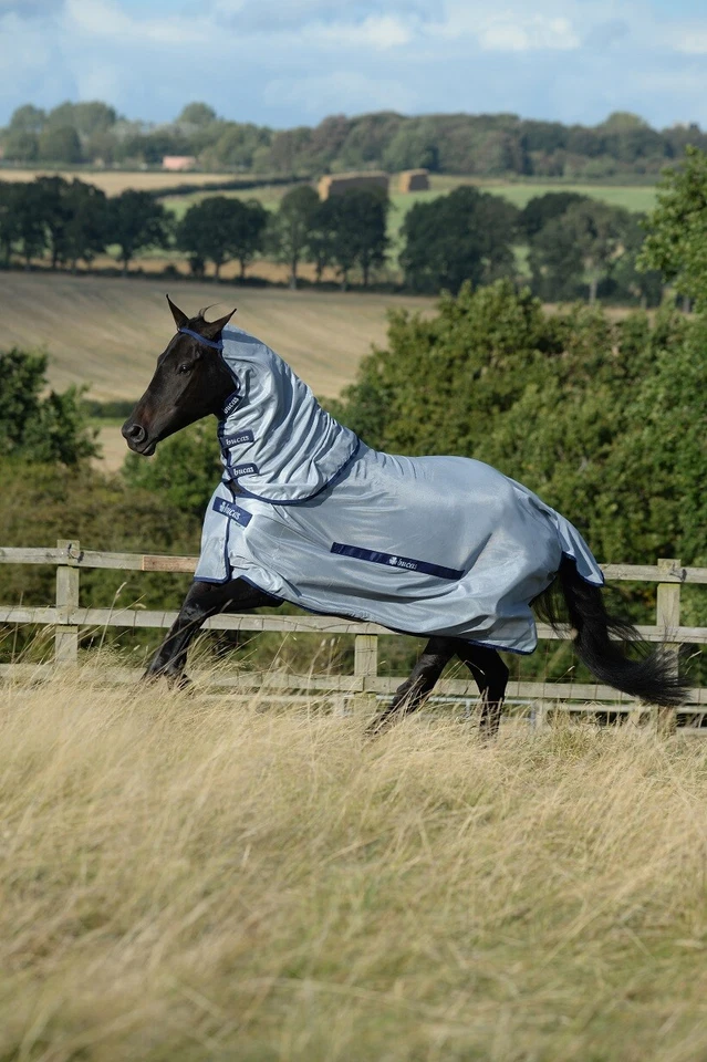 Bucas Buzz-off Full Neck - Silver/blue 145