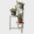 Ikea OLIVBLAD Plant flower stand only, in/outdoor garden white 3in1, 58cm