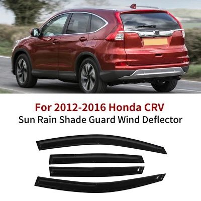 For Honda CRV CR-V 2012-2016 Window Vent Visor Sun Shade Rain Guards Deflector - Imagem 1 de 4
