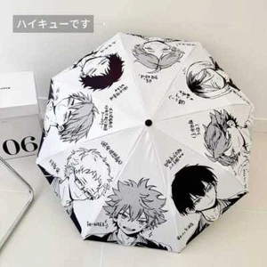 Anime Haikyuu!! Full-automatic High Quality Portable Folding Umbrella Send Gift - Picture 1 of 5