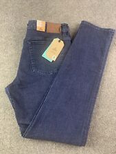 prAna Hillgard Slim Fit Mens Organic Cotton Jeans Size 35x34 Blue