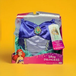 DISNEY PRINCESS ARIEL DRESS LITTLE MERMAID Dress Up Halloween COSTUME  GIRLS 4-6 - Picture 1 of 2