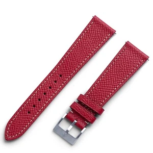 Genuine Leather Epsom Leather Watch Strap - 18mm, 19mm, 20m, 22mm - Zermatt Hypo - Picture 1 of 53