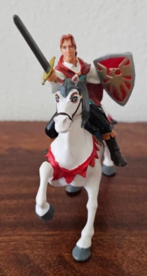 PAPO Príncipe Medieval con Caballo Blanco 1999 Juguetes Coleccionables Foto 1 de 4