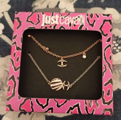 * Just Cavalli Linea pantera 2 x Armband in Gold & Silber NEU JCSE00093100BB - Bild 1 von 4