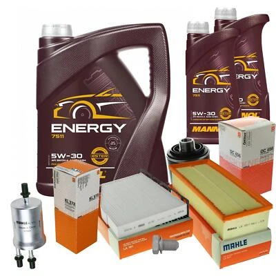 Mahle Inspección Set 7L mannol 5W-30 Energía para Audi A3 1.8 TFSI 2.0 VW - Imagen 1 de 4