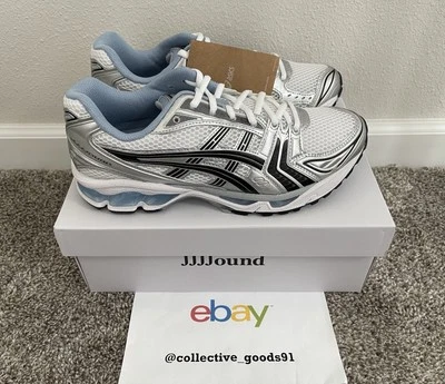 Asics Gel-Kayano 14 JJJJound White/Blue Men’s Size 8.5 1203A961-101 NEW - image 1 of 4
