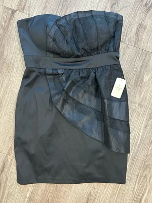 Vestido Forever 21 Mini Y2K caprichoso brujo hada oscura sin tirantes bruja grande Foto 1 de 4