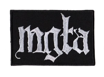 Mgla Embroidered Sew-on Patch | Polish Black Metal Music Band Logo - Image 1 of 2