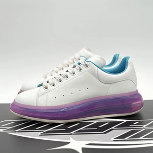 Size 42 (9 US) Alexander McQueen ' Transparent Sole White Purple ' | GREAT COND! - Picture 1 of 14