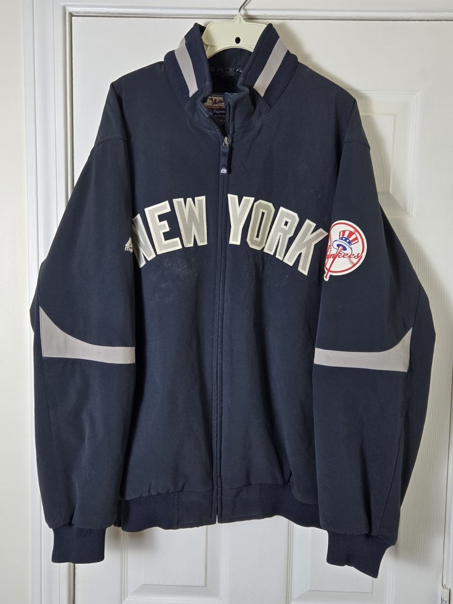 Yankees Majestic Authentic ジャケット ネイビー VINTAGE MAJESTIC AUTHENTIC COLLECTION NEW YORK YANKEES SATIN