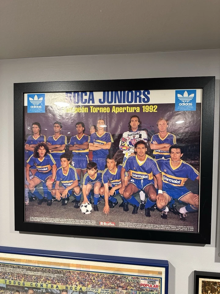 博卡青少年 Campeon Torneo Apertura 1992 带框海报 18 X 23 — 第 1/4 张图片