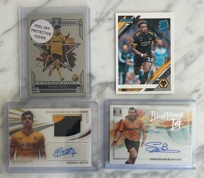 PEDRO NETO  STEVE BULL  ADAMA TRAORE Panini Impeccable Wolverhampton Wanderers - Image 1 of 2