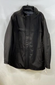 Dockers Men's Black NWT Breathable Softshell Full Zip Jacket Coat Size 2XLT - Picture 1 of 8