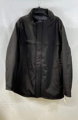 Dockers Men's Black NWT Breathable Softshell Full Zip Jacket Coat Size 2XLT - Image 1 of 4