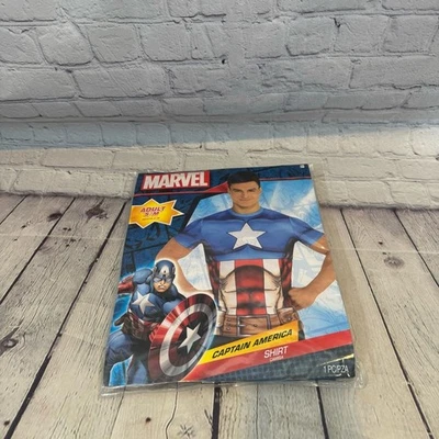 Camisa Disfraz Halloween Capitán América Hombre Marvel Talla: Adulto S/M Foto 1 de 4