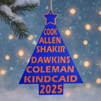 Buffalo Bills Árbol Adorno NFL Fútbol Hombre Cueva Colgante Decoraciones Foto 1 de 3