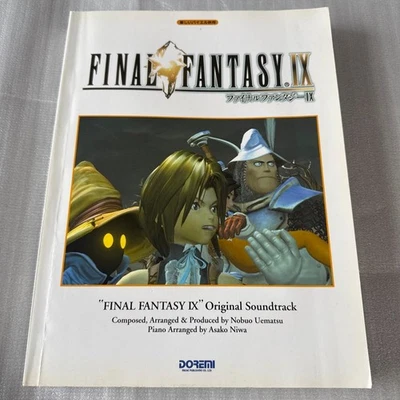 Final Fantasy IX 9 Banda Sonora Original Piano Partituras Colección Libro Japón Foto 1 de 4