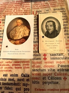 LOTE RELIQUIAS Beato Johann Nepomuk von Tschiderer & Beato John Gavan: especial - Imagen 1 de 10