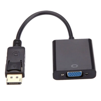HD Display-Port DP Male to VGA Female Adapter Converter Cable Lead DisplayPoFF - Image 1 of 4