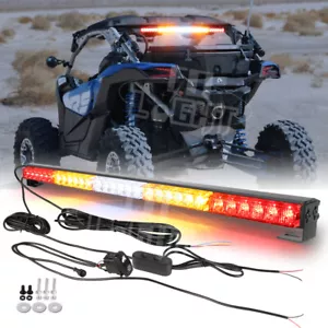 For 2017-2024 Can-am Maverick X3 MAX 30" Rear LED Chase Light Bar Strobe Running - Picture 1 of 10