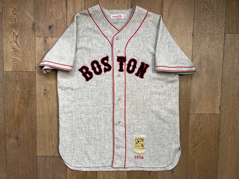 Authentic Vintage Mitchell & Ness MLB Boston Red Sox 1930 Baseball Jersey Jimmie Cover