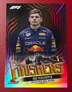 2024 Topps Finest Finishers Red Refractor Max Verstappen #FIN-1 07/25 - Picture 1 of 3