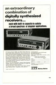 Anuncio impreso de revista radioaficionados QST ITT Mackay Marine 3020A y 3021A receptor (11/75) - Imagen 1 de 1