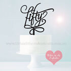 Fifty with Swirl - Cake Topper