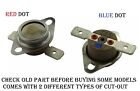 High Quality Cut-out/thermostat for Hotpoint Tumble Dryers (Red & Blue Dots)