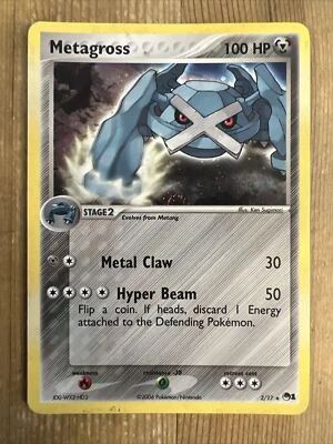 Metagross 2/17 Holo Rare Pop Series 1 Promo Card Pokemon TCG 2006 MP - Image 1 of 2