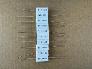 10 neue 0,15 Ohm 5W 5 Watt Supertech Widerstände für Marantz 240 250 M 0,15 Emitter - Bild 1 von 2