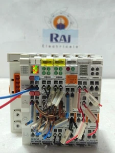 BECKHOFF BK5250 ACCOPPIATORE CON MODULI PLC KL1104 KL9210 KL2408 KL9010 RACK COMPLETO - Foto 1 di 9