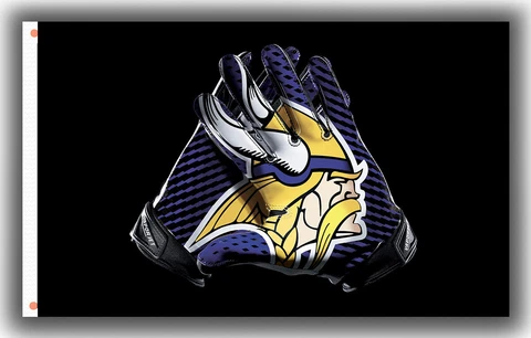 Minnesota Vikings Football Fan Memorable Gloves Flag 90x150cm 3x5ft best banner Cover