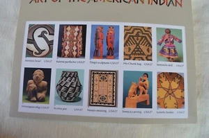 Panel of 10 37c US Postage Stamps Art of the American Indian #3873 MNH - Picture 1 of 6