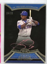 Jurickson Profar 2013 Topps Tier One Auto Rose On the Rise Serial #d 24/25