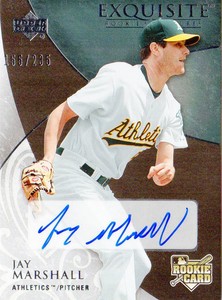 2007 (ATHLETICS) Exquisite Collection Rookie Signatures #108 Jay Marshall