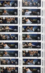 2011-2012-2013-2014-2015-2016 San Diego Padres Season Ticket Stubs - Mint!!! - Picture 1 of 11