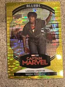2022 UPPER DECK MARVEL ALLURE 91 YELLOW TAXI LASHANA LYNCH AS MARIA RAMBEAU