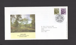 RARO!  Inglaterra 56p 90p 2009 Regionales FDC dirigido a ERIC BRISTOW MBE DARTS - Imagen 1 de 1