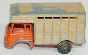 VINTAGE BUDGIE #25 ORANGE BEDFORD CATTLE TRUCK MADE IN ENGLAND CIRCA 1960s