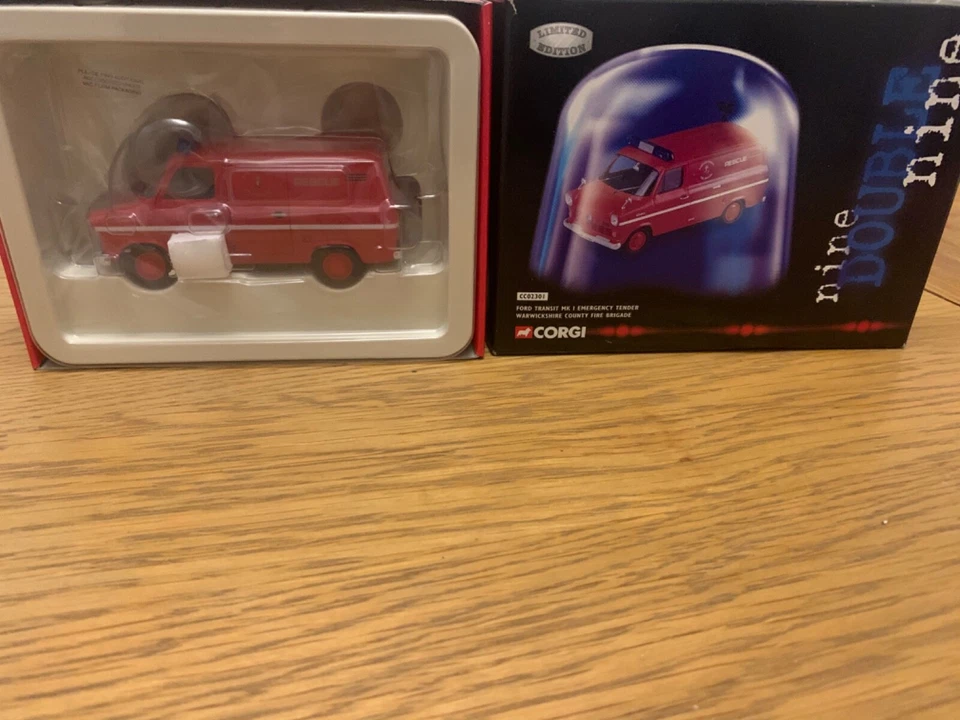 corgi nine double nine ford transit MK emergency tender Warwickshire CC02301 - Image 1 of 1