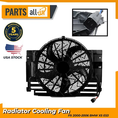64546921381 Ventilador condensador radiador hoja aire acondicionado se adapta a BMW X5 E53 2000-06 Foto 1 de 4