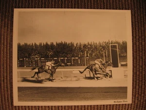 "Bewaffnet" & Douglas Dodson Vollblutrennen 1947 Pferd des Jahres Original Foto - Bild 1 von 4