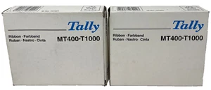 TALLY MANNESMANN 707201 Original Black Tape For TALLY MT400/T1000 [X 2PZ] - Picture 1 of 1