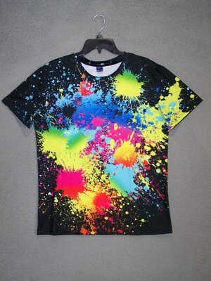 Активная рубашка для взрослых большой черный розовый желтый цвет взрыв Athletic короткий рукав мужчин - Изображение 1 из 4