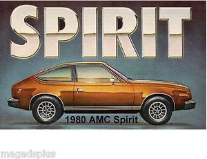 1980 AMC Spirit Auto Car  Refrigerator / Tool Box  Magnet Gift Card Insert - Picture 1 of 1