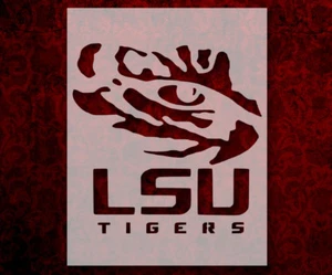 LSU Tigers Louisiana State Tiger Eye 8.5 x 11 Custom Stencil FREE SHIPPING (514) - Picture 1 of 1